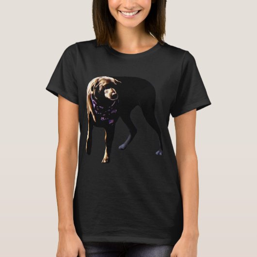 Chocolade Lab T-shirt (Voorkant)