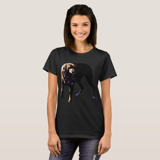 Chocolade Lab T-shirt (Voorkant volledig)