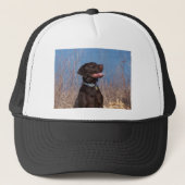 Chocolade Lab Trucker Pet (Voorkant)
