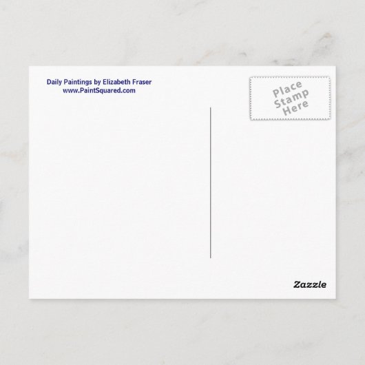 Chocolade Lab ・ Uit het venster ・ Briefkaart schil (Achterkant)