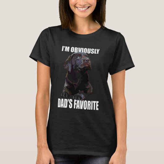 Chocolade Lab Vader De Lab Vader Bruine Labrador R T-shirt (Voorkant)