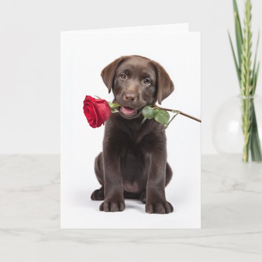 Chocolade Lab Valentijn Kaart (Voorkant)