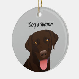 Chocolade Lab-versiering Keramisch Ornament