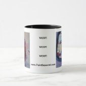 Chocolade Lab WOOF! Mok Pet Portretten door Elizab (Midden)