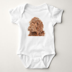 Chocolade Labradoodle #2 Baby Romper