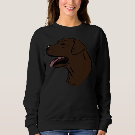 Chocolade Labrador 46 Trui (Voorkant)