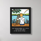 Chocolade Labrador Angel en Mom Canvas Afdruk (Voorkant)