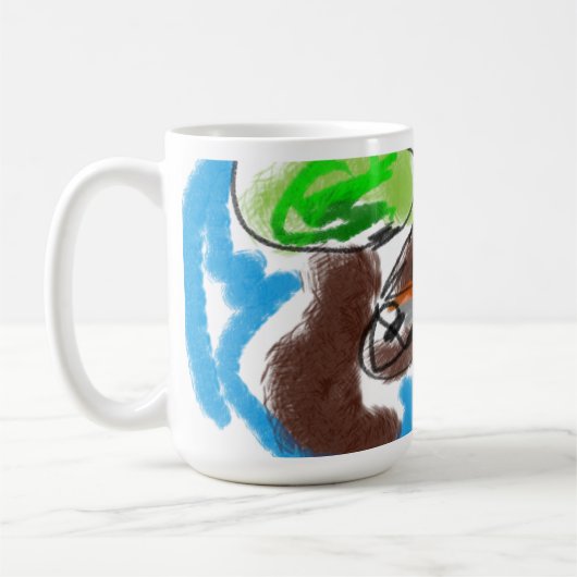 Chocolade Labrador Art Koffiemok (Links)