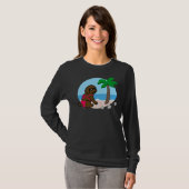 Chocolade labrador bikini meisje t-shirt (Voorkant volledig)