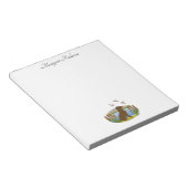 Chocolade Labrador Bird Dog Sunset Notitieblok (Schuin)