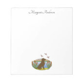 Chocolade Labrador Bird Dog Sunset Notitieblok (Voorkant)