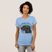 Chocolade Labrador Brain Atlas T-shirt (Voorkant volledig)
