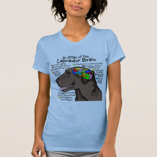 Chocolade Labrador Brain Atlas T-shirt