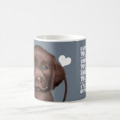 Chocolade Labrador doet elke snack die je maakt Koffiemok (Center)