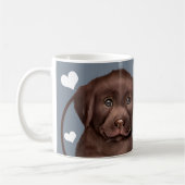 Chocolade Labrador doet elke snack die je maakt Koffiemok (Links)