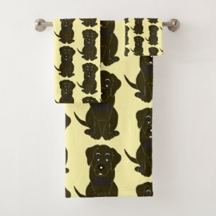 Chocolade Labrador Dog Design Bad Handdoek