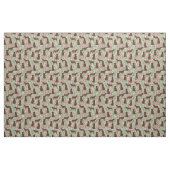 Chocolade Labrador dogs bloemenmunt Stof (Fat Quarter)