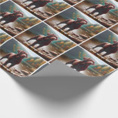 Chocolade Labrador en Meer Cadeaupapier (Hoek)