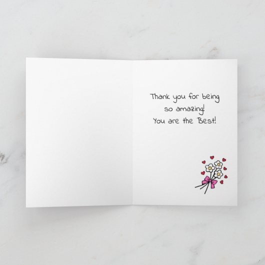 Chocolade Labrador en Stocking Moederdag Kaart (Binnen)