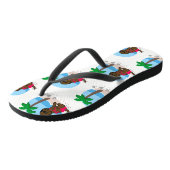 Chocolade Labrador Girl Summer Vacation Teenslippe Teenslippers (Schuin)