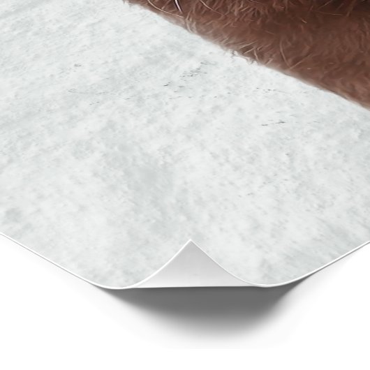 Chocolade Labrador Glossy Poster (Hoek)