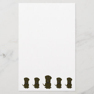 Chocolade Labrador Hond Ontwerp Briefpapier