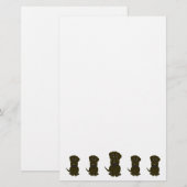 Chocolade Labrador Hond Ontwerp Briefpapier (Voorkant / Achterkant)