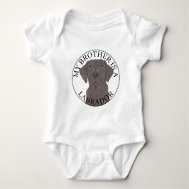 Chocolade Labrador Hond Romper