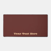 Chocolade Labrador Hondenbont Bruin Effen Kleur Bureaumat (Voorkant)