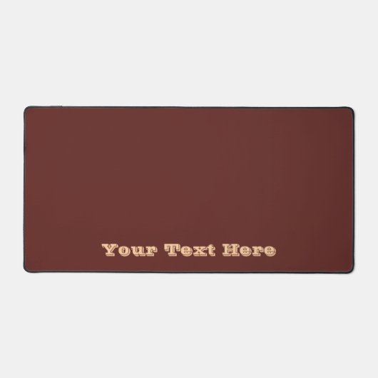 Chocolade Labrador Hondenbont Bruin Effen Kleur Bureaumat (Voorkant)