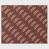 Chocolade Labrador Hondenbont Bruin Effen Kleur Cadeaupapier (Vlak)