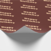 Chocolade Labrador Hondenbont Bruin Effen Kleur Cadeaupapier (Hoek)