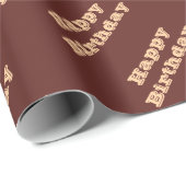 Chocolade Labrador Hondenbont Bruin Effen Kleur Cadeaupapier (Rol Hoek)