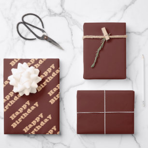 Chocolade Labrador Hondenbont Bruin Effen Kleur Inpakpapier Vel