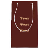 Chocolade Labrador Hondenbont Bruin Effen Kleur Klein Cadeauzakje (Voorkant)