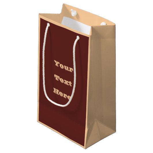 Chocolade Labrador Hondenbont Bruin Effen Kleur Klein Cadeauzakje (Voorkant Gekanteld)