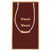 Chocolade Labrador Hondenbont Bruin Effen Kleur Klein Cadeauzakje (Voorkant)