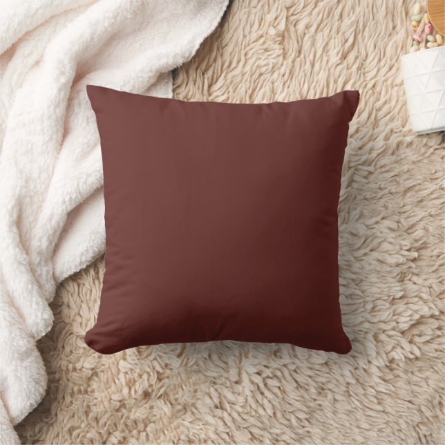Chocolade Labrador Hondenbont Bruin Effen Kleur Kussen (Deken)