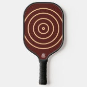 Chocolade Labrador Hondenbont Bruin Effen Kleur Pickleball Paddle (Achterkant)