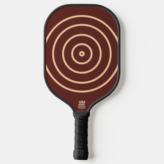Chocolade Labrador Hondenbont Bruin Effen Kleur Pickleball Paddle (Achterkant)