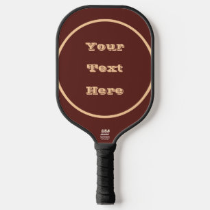 Chocolade Labrador Hondenbont Bruin Effen Kleur Pickleball Paddle