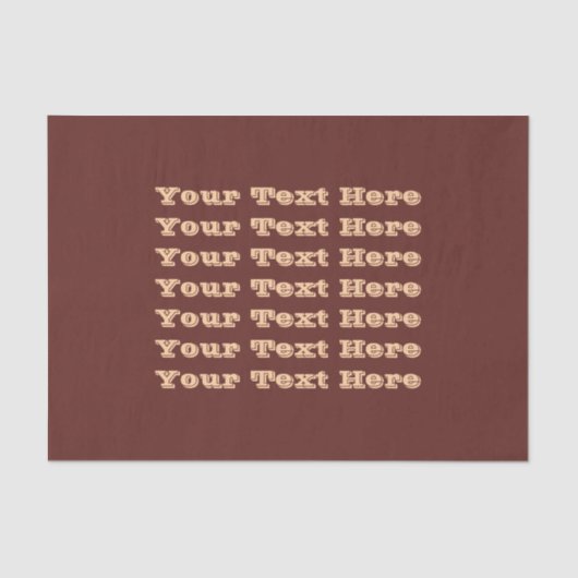 Chocolade Labrador Hondenbont Bruin Effen Kleur Tissuepapier (Voorkant)