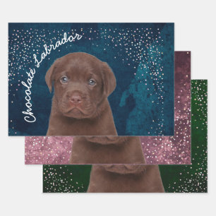 Chocolade Labrador Inpakpapier Vel