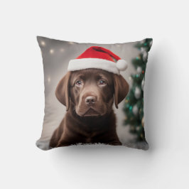 Chocolade Labrador Kerstmis Kussen