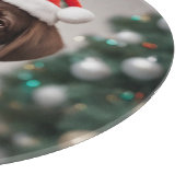 Chocolade Labrador Kerstmis Snijplank (Hoek)