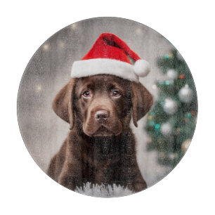 Chocolade Labrador Kerstmis Snijplank