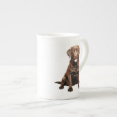 Chocolade Labrador koffiemok Porselein Kop (Voorkant rechts)