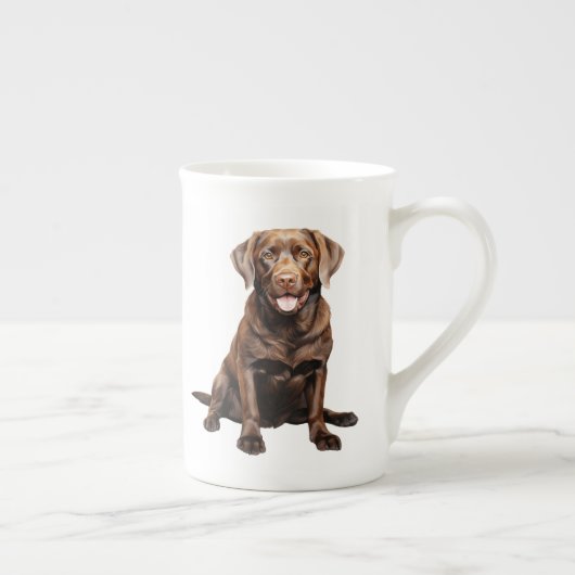 Chocolade Labrador koffiemok Porselein Kop (Rechts)