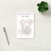 Chocolade Labrador Liefhebber Monogram Dog Post-it® Notes (Kantoor)