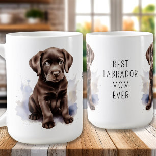 Chocolade LABRADOR MAM Hondenliefhebber Schattige Koffiemok